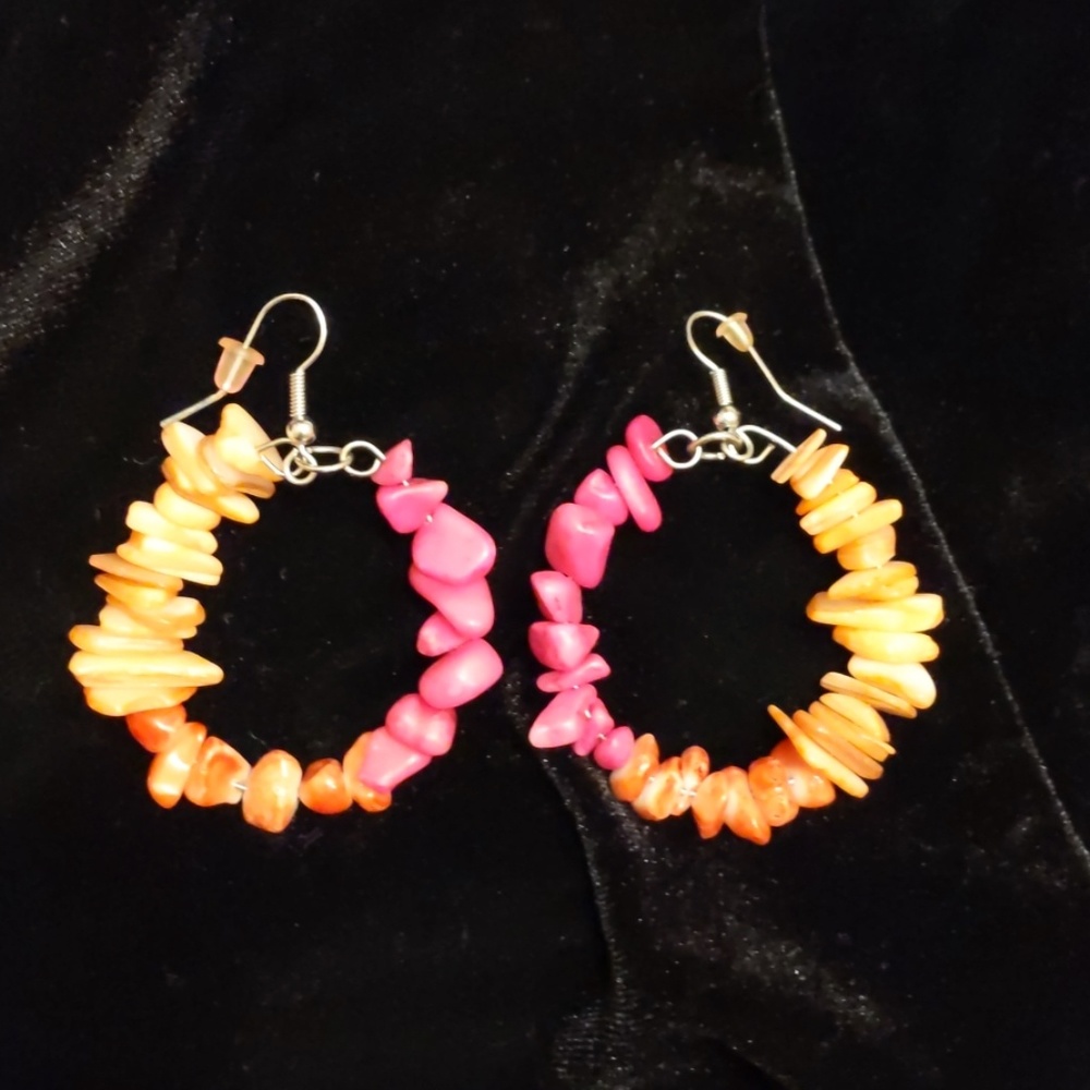 Hoop Beaded Earrings